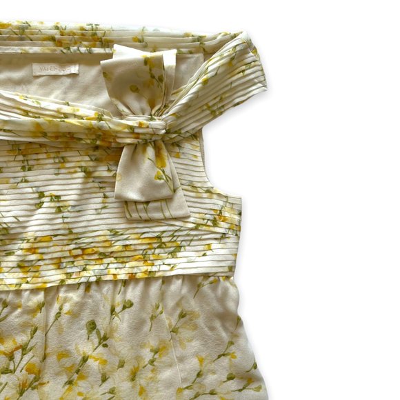 VALENTINO Yellow Floral Off-the-Shoulder Blouse Size Medium Excellent Condition - Picture 5 of 7